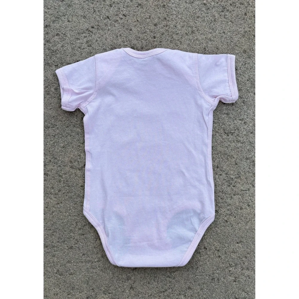 Pink Baby Bodysuit 12 Months Skulls‎ Bows Halloween Cute Graphic